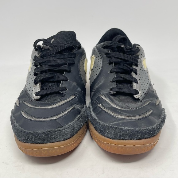 Puma Powercat Shoes Mens 6 Black Leather Suede Indoor Soccer Sneakers Trainers - Picture 6 of 16